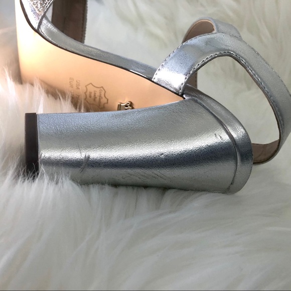 Nina New York sliver rhinestone high heels 4” - Picture 13 of 16